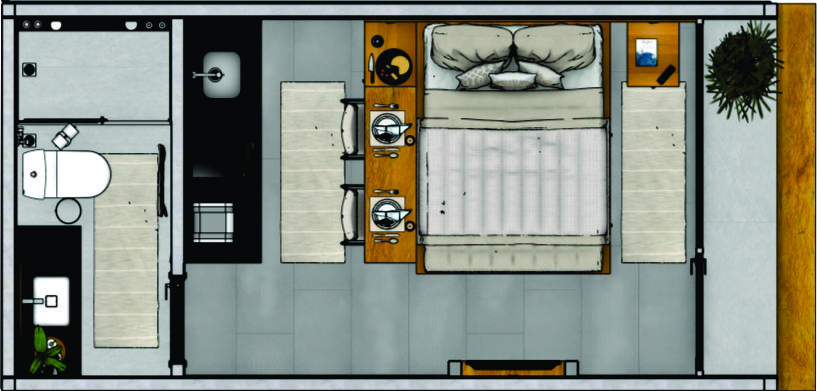 Planta baixa do modelo Canastra